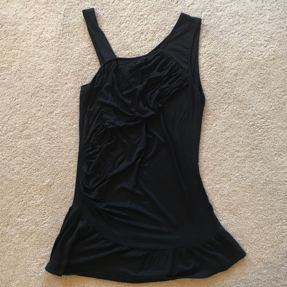 Anthropologie Burlapp Black dressy top